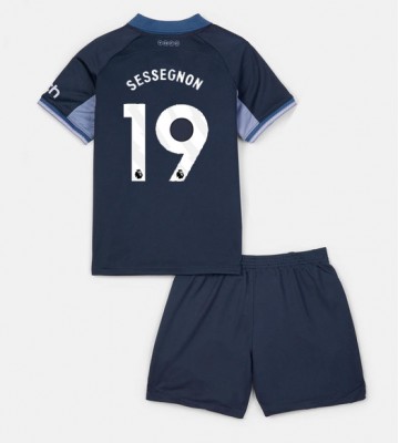 Tottenham Hotspur Ryan Sessegnon #19 Borta Kläder Barn 2023-24 Kortärmad (+ Korta byxor)